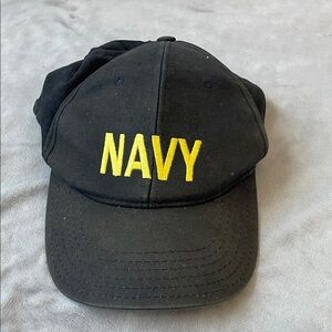 Black and Yellow Kids Navy Cap
